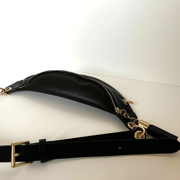 Macy's Black and Gold Fanny Pack - Picture 10 of 15